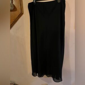 MSK IWoman long black skirt, size 20 W.